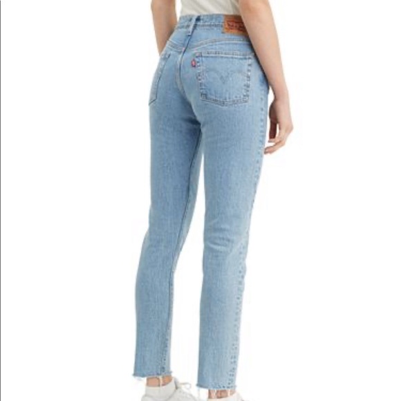 Levi’s 501 high rise skinny jean in tango raw hem - Picture 14 of 16
